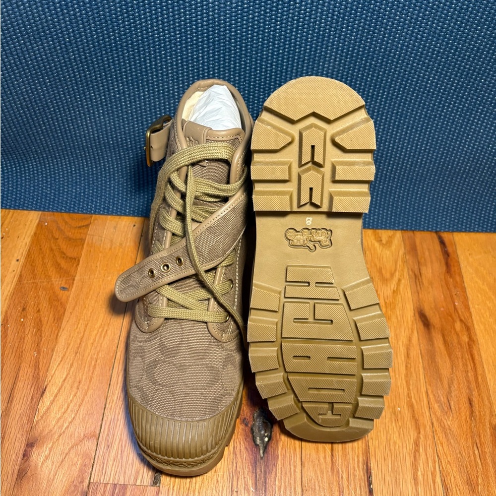 Coach trooper boat ankle boots boots sneakers men's - Picture 3 of 5